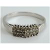Image 1 : 10k WG Diamond Triple Row Ring