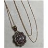 Image 1 : 10k YG Morganite and Diamond Necklace
