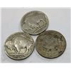 Image 2 : (3) US Minted Nickel 2 Buffs-1 V Nickel