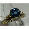 Image 1 : 14k YG Blue Topaz Ring