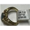 Image 2 : 14k YG Blue Topaz Ring