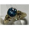 Image 3 : 14k YG Blue Topaz Ring