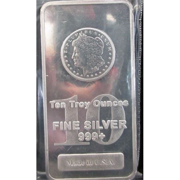 10 oz. Morgan Design Silver Bar
