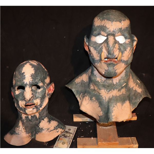 BRIGHT ORC 1-N SCREEN USED FULL HEAD MALE AND FEMALE MASKS