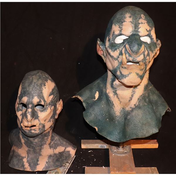 BRIGHT ORC 1-O SCREEN USED FULL HEAD MALE AND FEMALE MASKS