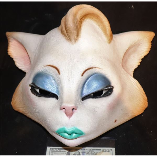 ZZ-CLEARANCE CATS CUTE SEXY FELINE FULL HEAD LATEX MASK 2