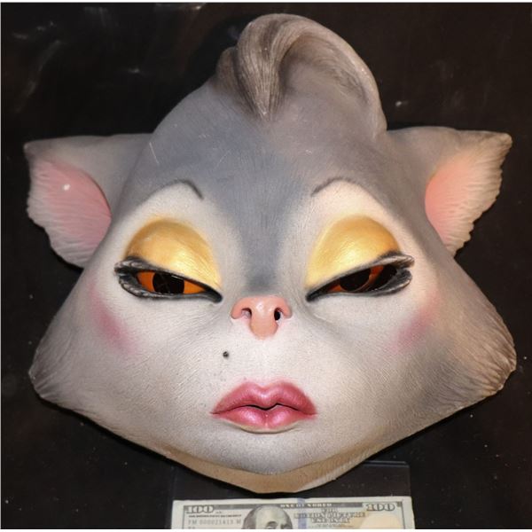 ZZ-CLEARANCE CATS CUTE SEXY FELINE FULL HEAD LATEX MASK 3