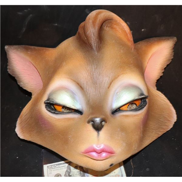 ZZ-CLEARANCE CATS CUTE SEXY FELINE FULL HEAD LATEX MASK 4