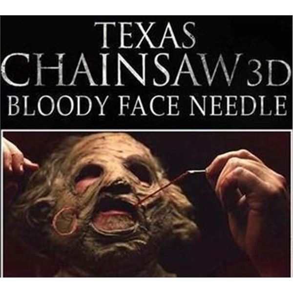 THE TEXAS CHAINSAW MASSACRE 3D NEEDLE AND TWINE USED TO SEW LEATHERFACE MASK