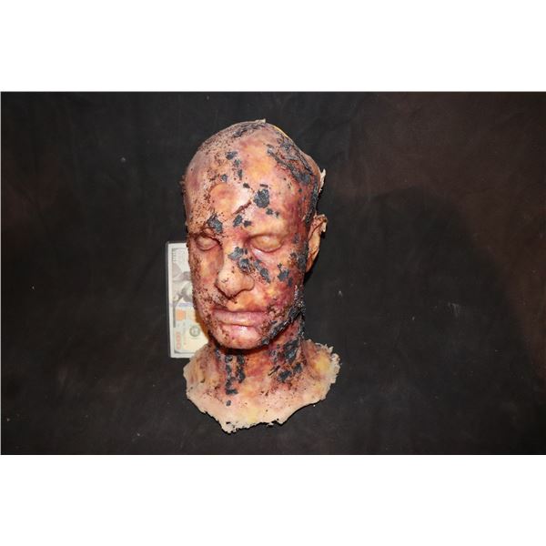 SILICONE SEVERED HEAD WITH BURNS TO FACE