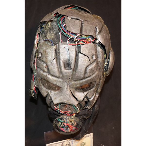 TWIZTID MUSIC VIDEO ROBOT HEAD WITH ELECTRONICS HANGING OUT MADE TO LOOK DAMAGED