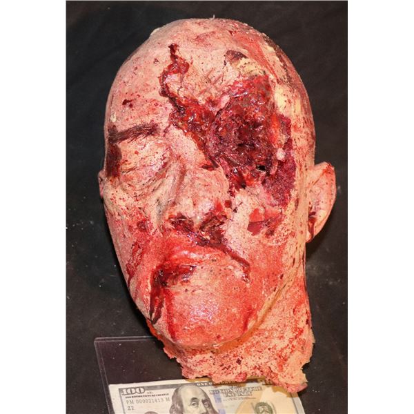 SEVERED HEAD WITH BASHED IN FACE RUGID FOAM