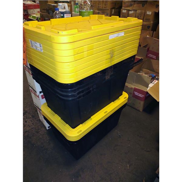 OFFICE DEPOT 2 PC STORAGE TOTES (10 TOTES)