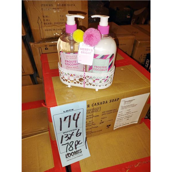 CANADA SOAP CO 2 PC HAND WASH & LOTION SET (78 SETS)
