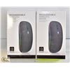 Image 1 : LOT OF 2 RECHARGEABLE WIRELESS MICE WITH RAINBOW
