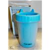 Image 1 : NEW BLUE PET FOOT WASHING CUP WITH RUBBER SCRUBS