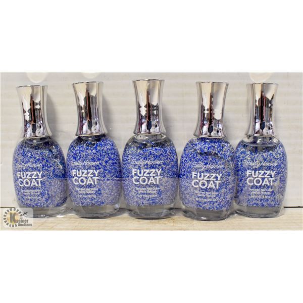 5 PACK SALLY HANSEN FUZZY COAT TEXTURED NAIL COLOR