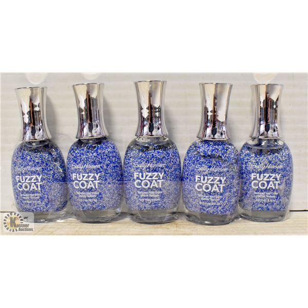 5 PACK SALLY HANSEN FUZZY COAT TEXTURED NAIL COLOR