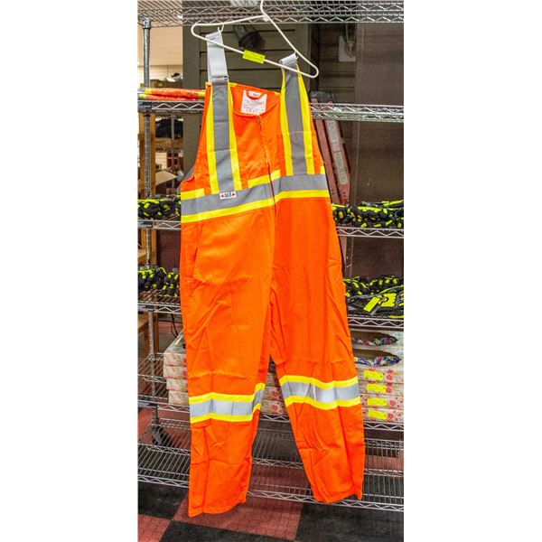 NEW BIGK HIGH VIS BIB OVERALLS SIZE LARGE