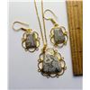 Image 1 : 21)  SET OF 18K GOLD PLATED NATURAL CRAZY