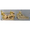 Image 1 : MARBLE CARVED CHARRIOT & HORSES + WOMEN ON COUCH