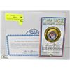 Image 1 : 2008 BARRACK OBAMA 24K GOLD PLATED COIN