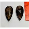 13)  SET OF 2 MATCHED CHECKERBOARD TEAR DROP