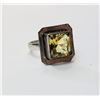 Image 1 : 10)  SQUARE CUT, LAB CREATED YELLOW CITRINE