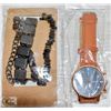 Image 1 : NEW MALE LUXURY BROWN LEATHER QUARTZ WRIST WATCH