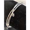 Image 1 : NEW HEART PENDANT 3 LAYER CRYSTAL BANGLE