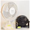 2 FANS, HOLMES AIR LOGIC + BLIZZARD. ROTATING +