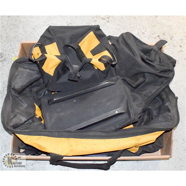 6 DEWALT TOOL BAGS ASST SIZES