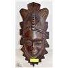 Image 1 : LARGE SOLID WOOD HIGHLY DETAILED FACE CARVING