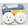 Image 1 : NEW REPACKED 2 PACK OF WIFI SMART PLUGS COMPATIBLE