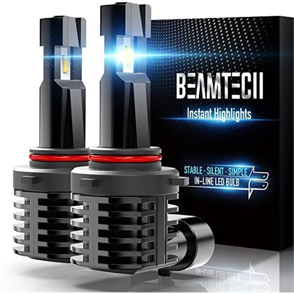 NEW REPACKED BEAMTECH 9005 LED HEADLIGHT BULB KIT