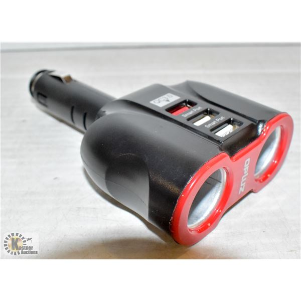 OPLUZ 90 DEGREE ADJUSTABLE AUTO PLUG-IN ADAPTER