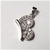 Image 1 : BZ644-64 SILVER CZ PENDANT