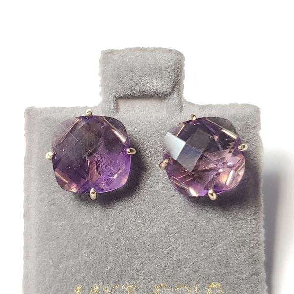 BZ644-72 14K AMETHYST EARRINGS