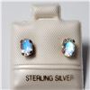 BZ644-93 SILVER MOONSTONE EARRINGS