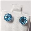 Image 2 : BZ644-57 10K BLUE TOPAZ EARRINGS