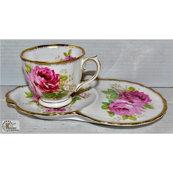 ROYAL ALBERT 'AMERICAN BEAUTY' 2 PCS