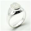 SV-62 SILVER MOONSTONE(5.5CT) RING SIZE 10