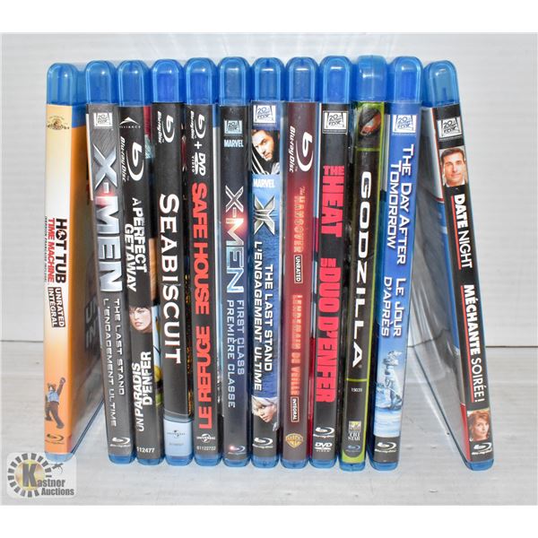 FLAT OF BLURAY MOVIES INCLUDES "X-MEN FIRST CLASS"