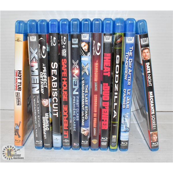 FLAT OF BLURAY MOVIES INCLUDES "X-MEN FIRST CLASS"