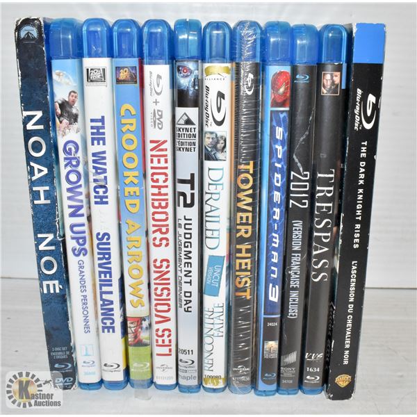 FLAT OF BLURAY MOVIES INCLUDES "THE WATCH"