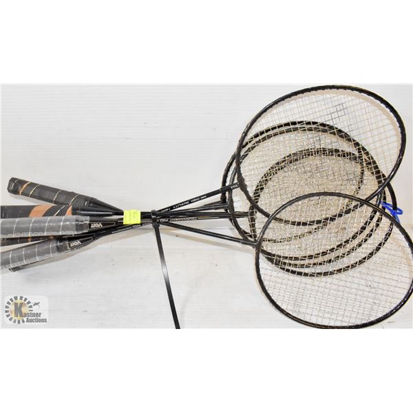 6 BADMINTON RAQUETS