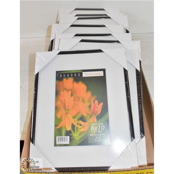 FLAT OF 8 NEW 8  X 10  PICTURE FRAMES