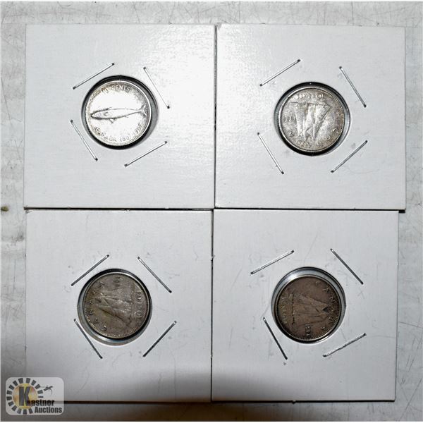 LOT OF CANADIAN SILVER DIMES