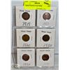 Image 1 : SHEET WITH 6 USA WHEAT PENNIES
