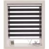 Image 1 : BLACK CORDLESS ZEBRA BLINDS 27 X 72